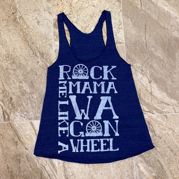 Judith March Tank, Rock Me Mama Like a Wagon Wheel - Picture 1 of 3
